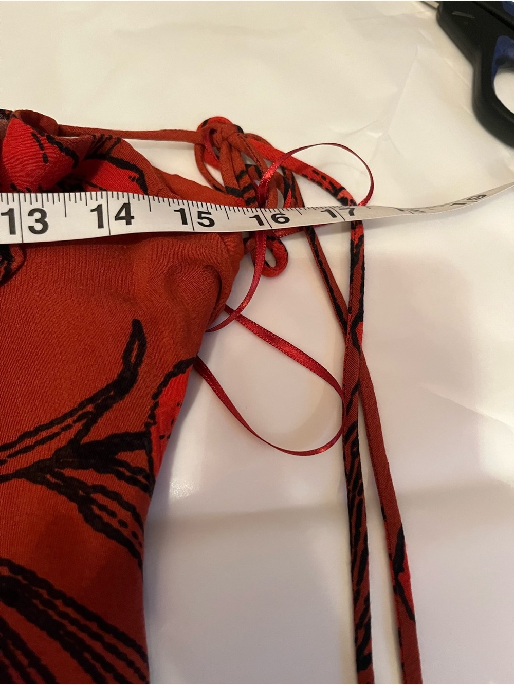 NWT Anthropologie size XSP midi slip dress in red - Picture 7 of 10